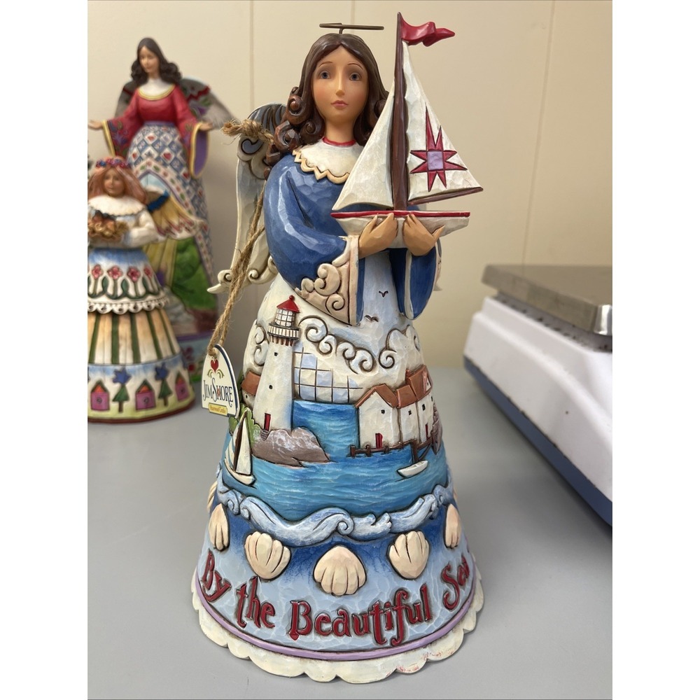 Jim Shore-2010 "The Beautiful Sea" #4021859 SIGNED Heartwood Creek Sailboat